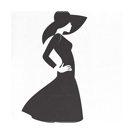 XiangHeFu Tischsets Gorgeous Woman in Hut, 30,5 x 30,5 cm, 1 Stück, hitzebeständig, Rutschfest für Esstisch, Polyester-Mischg