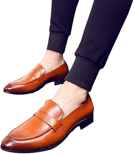 Amazon ジョイジョイ メンズ ローファー 靴 レザー コインローファー ビジネスシューズ ペニー スリッポン 短靴 革靴 カジュアル ブラック ワイン ブラウン クラシカル 通学 学生 靴 プレゼント 男性 彼氏 父 誕生日 ギフト Joyjoy ジョイジョイ ブーツ