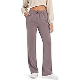 G4Free Womens Wide Leg Sweatpants High Waist Modal Soft Yoga Pants Casual Drawcord Workout Travel Pants with Pockets Stretch (Taupe,S,Petite)
