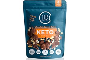 ChipMonk Keto Cookie Bites – Delicious, Low Carb, Diabetic Friendly, 1g Net Carb, Gluten Free, Sugar Free Keto Bites Sweetened with Allulose & Monk Fruit (Chocolate Peanut Butter, 1 Pouch (8 Bites))