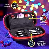 Casemaster Sentry Dart Case Red Zipper Six Darts TacTech Foam view 13