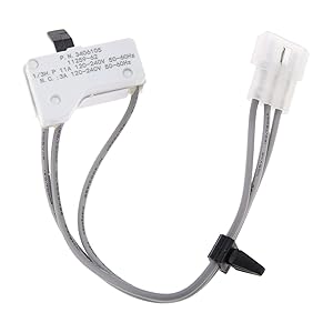 3406105 Clothes Dryer Door Switch, Replace Part # 3406104 WP3406105 AP6008560 PS346703 3405104 3405105 PS11741700 - Replacement Part Fit for Admiral, Estate, Kenmore, Kitchen Aid, Maytag, Whirlpool