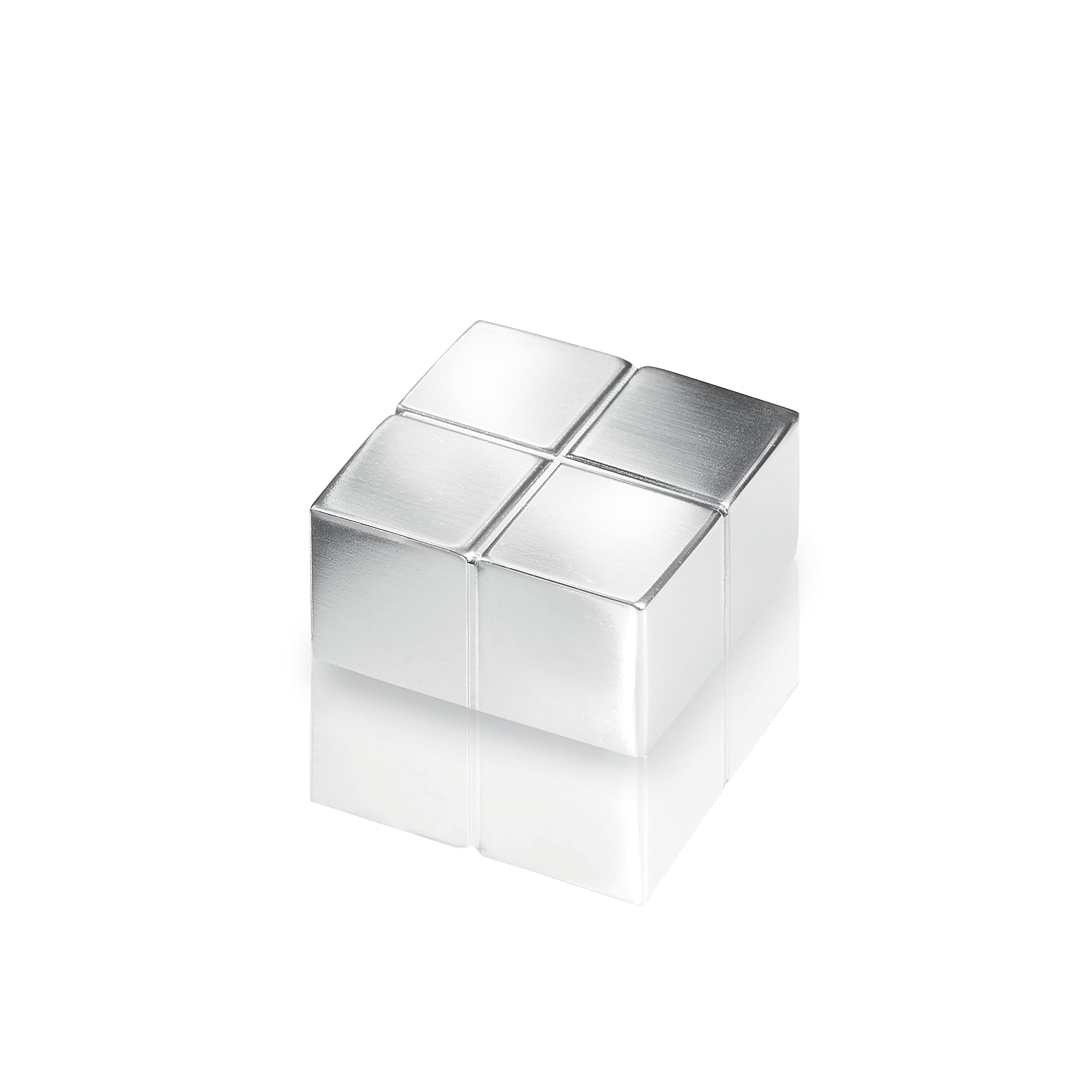 SIGEL BA195 Neodymium Magnet, 2 x 2 x 1 cm, C10 "extra-strong" (N45), for Glass magnetic Boards, silver, 1 Piece