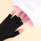 TOYMIS Anti UV Gloves Gel Nail Lamp Half Finger Protection for Manicure Salon view 5