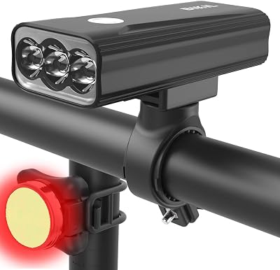 BIKIL Bike Lights Set Front and Back USB-C 6400mAh 2400 Lumen