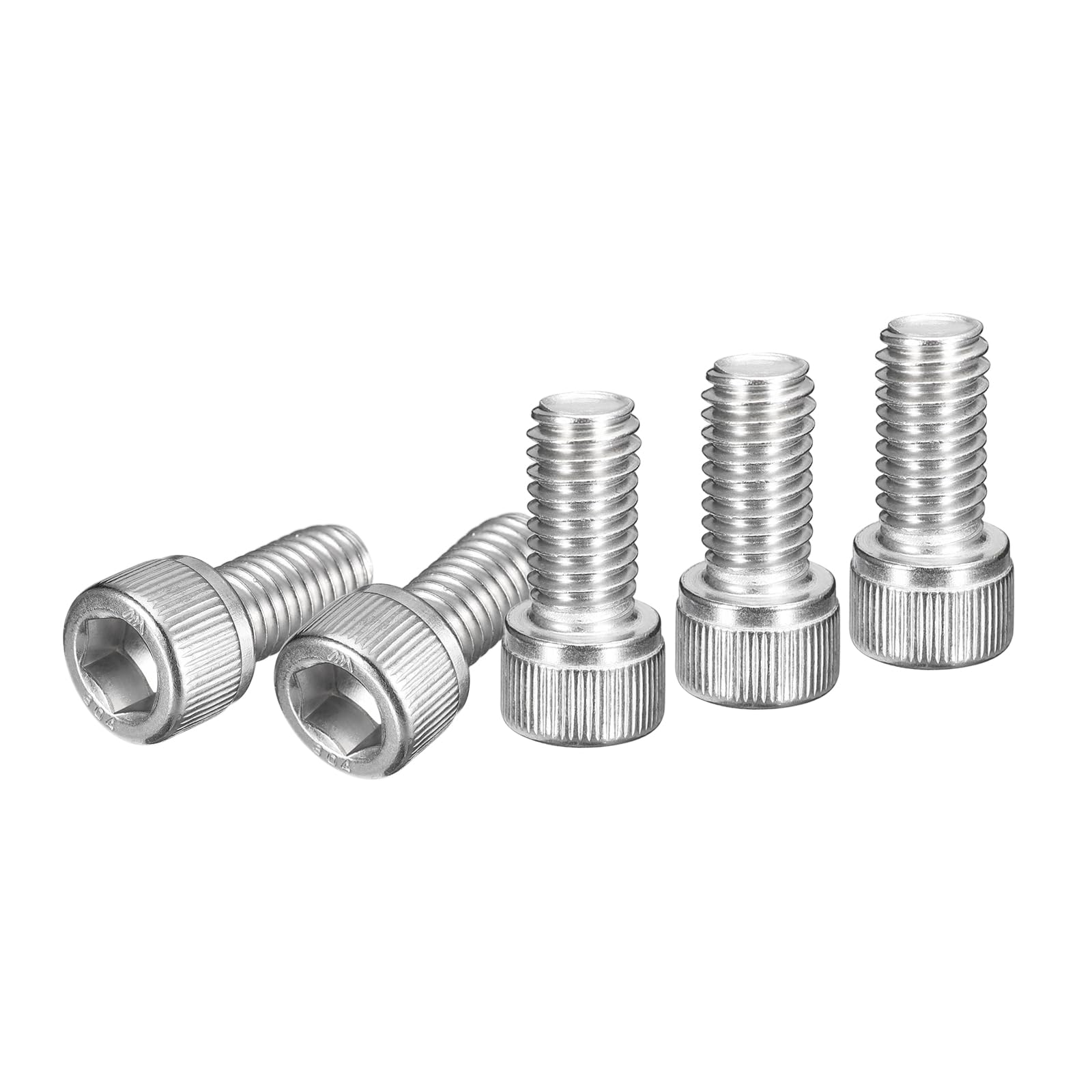 DTGN 3/8-16x3/4" Socket Head Cap Screws Bolts, 10Pcs 304 Stainless Steel 18-8, Machine Hex Socket Screw, Hex Drive, Bright Finish, UNC Coarse Thread Fully Threaded — image 1