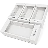 SpaceAid Bag Storage Organizer for Kitchen Drawer, Bamboo Organizer, Compatible with Gallon, Quart, Sandwich and Snack Variet