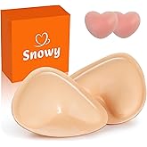 Snowy Sticky Bra Inserts,Reusable and Waterproof Double Sided Snowy Inserts,Sticky Bra Push Up for Women Dresses Bikinis