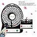 OPOLAR F101 Portable Rechargeable Mini USB Fan with LG 18650 Lithium (2200mAh) Battery, Night Light-Black