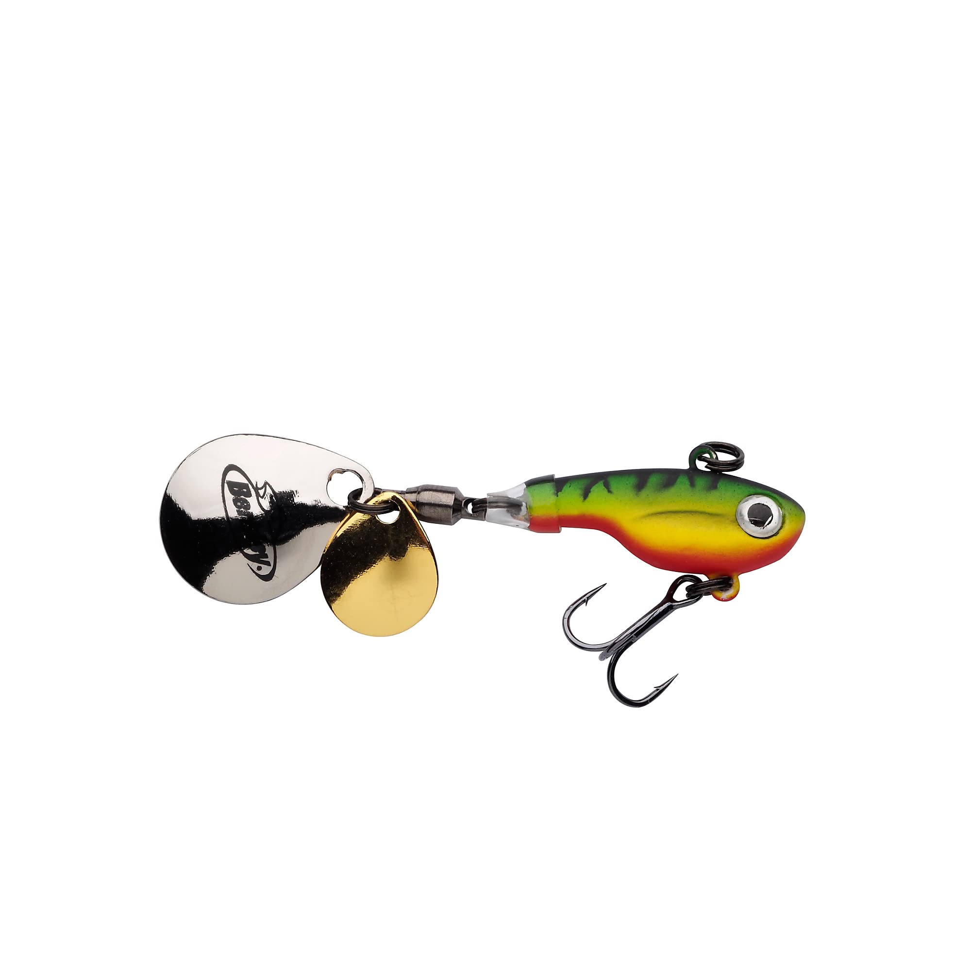 Berkley Pulse Spintail, Jig Lure with Spinner Blade & Berkley Fusion Treble Hook - Long Casting Hard Bait for Perch, Trout, Pike, Unisex,Firetiger, 21g | 75mm