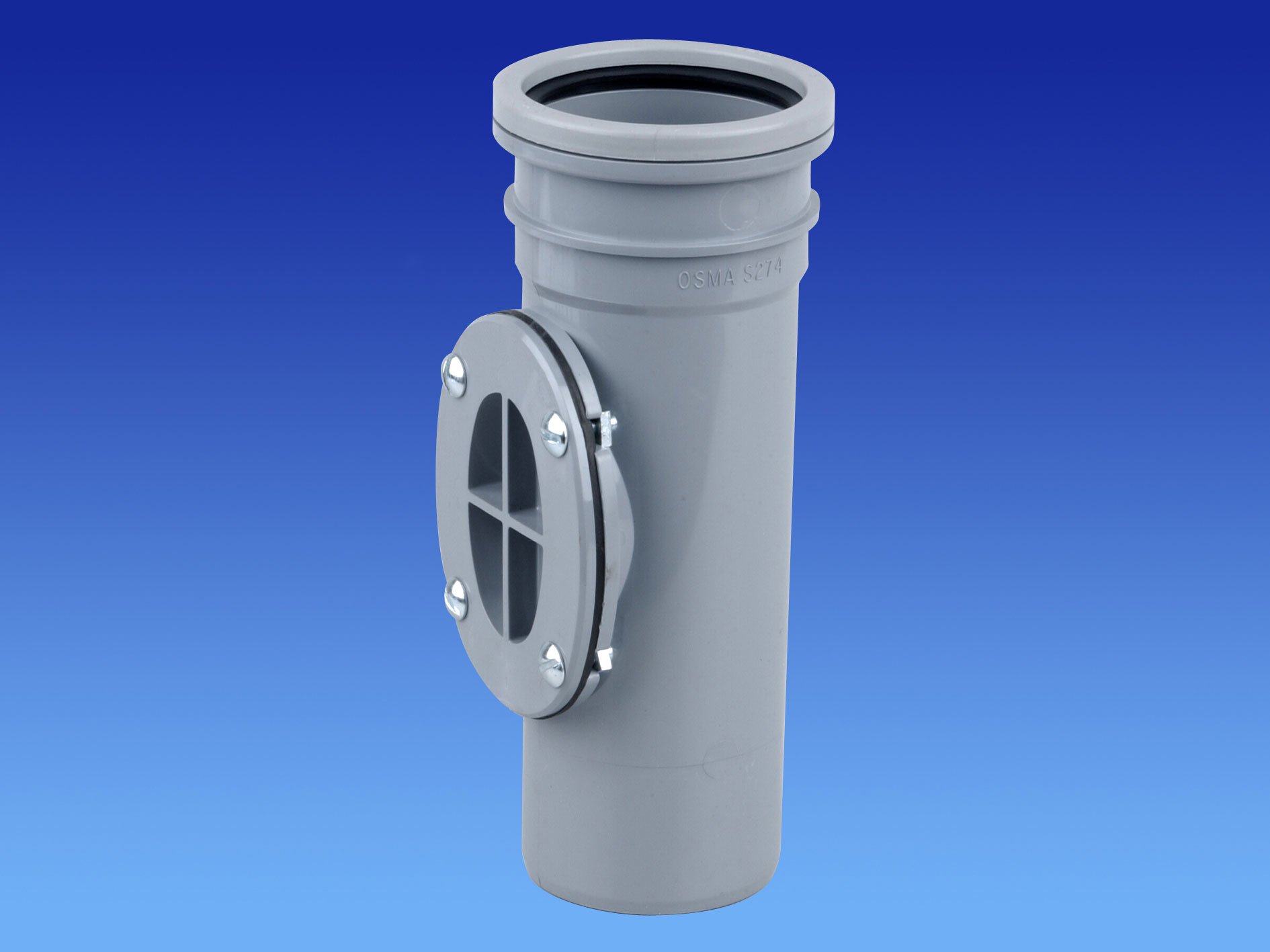 Wavin OSMA Ring Seal OSMASOIL 3S274 GREY 82MM S/S BOLTED ACCESS PIPE