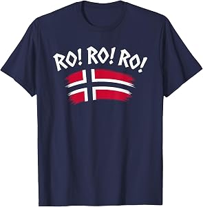 Norway Row, Norge Ro Shirt. Norwegian Flag Men, Women & Kids T-Shirt