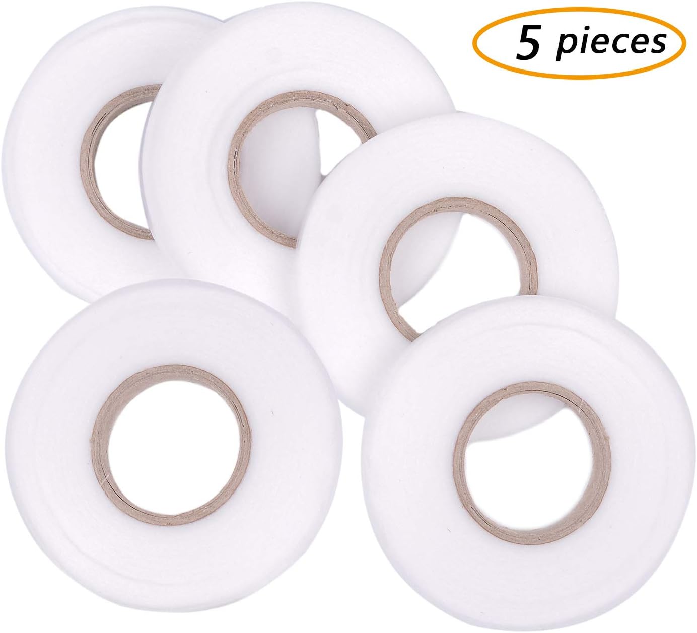 GCOA 5 Rollos Cinta de Dobladillo Planchar Cinta Adhesiva sin Coser