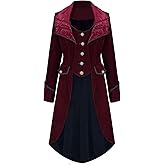 gaohat Womens Victorian Gothic Vintage Tailcoat Pirate Jacket Steampunk halloween Long Coat