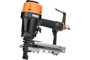 Freeman PFS105 Pneumatic 10.5-Gauge 1-9/16" Fencing Stapler with Adjustable Metal Belt Hook and Case