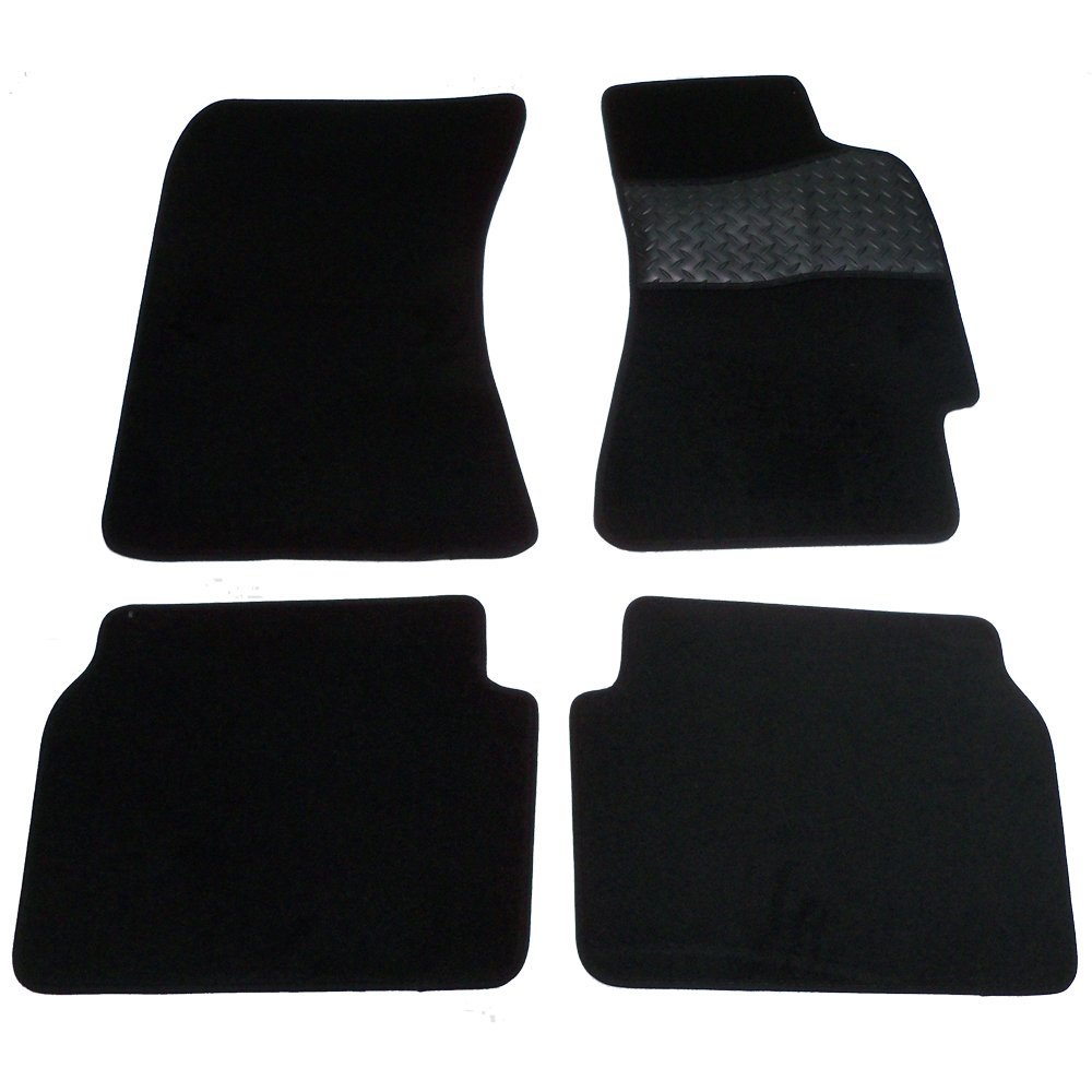 Sakura Mat Set includes Carpet with Rubber Heelpad for Subaru Impreza 2001-07 - Black