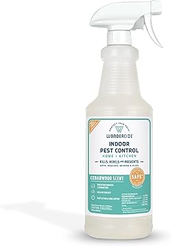 Wondercide Natural Products - Indoor Pest Control Spray for Home and Kitchen - Fly, Ant, Spider, Roach, Flea, Bug Killer and Insect Repellent - Eco-Friendly, Pet and Family Safe — 32 oz Cedarwood