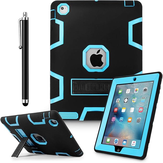 iPad 4 Case, iPad 3 Case, iPad 2 Case with Screen Protector and Stylus