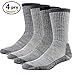 Merino Wool Hiking Socks, RTZAT Unisex Winter Super Warm Thick Thermal Camping Outdoor Crew Socks, 1/2/4 Pairs