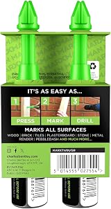 Charles Bentley Marxman Chalk Pen Twin Pack - Green Non-Permanent DIY Marking view 3