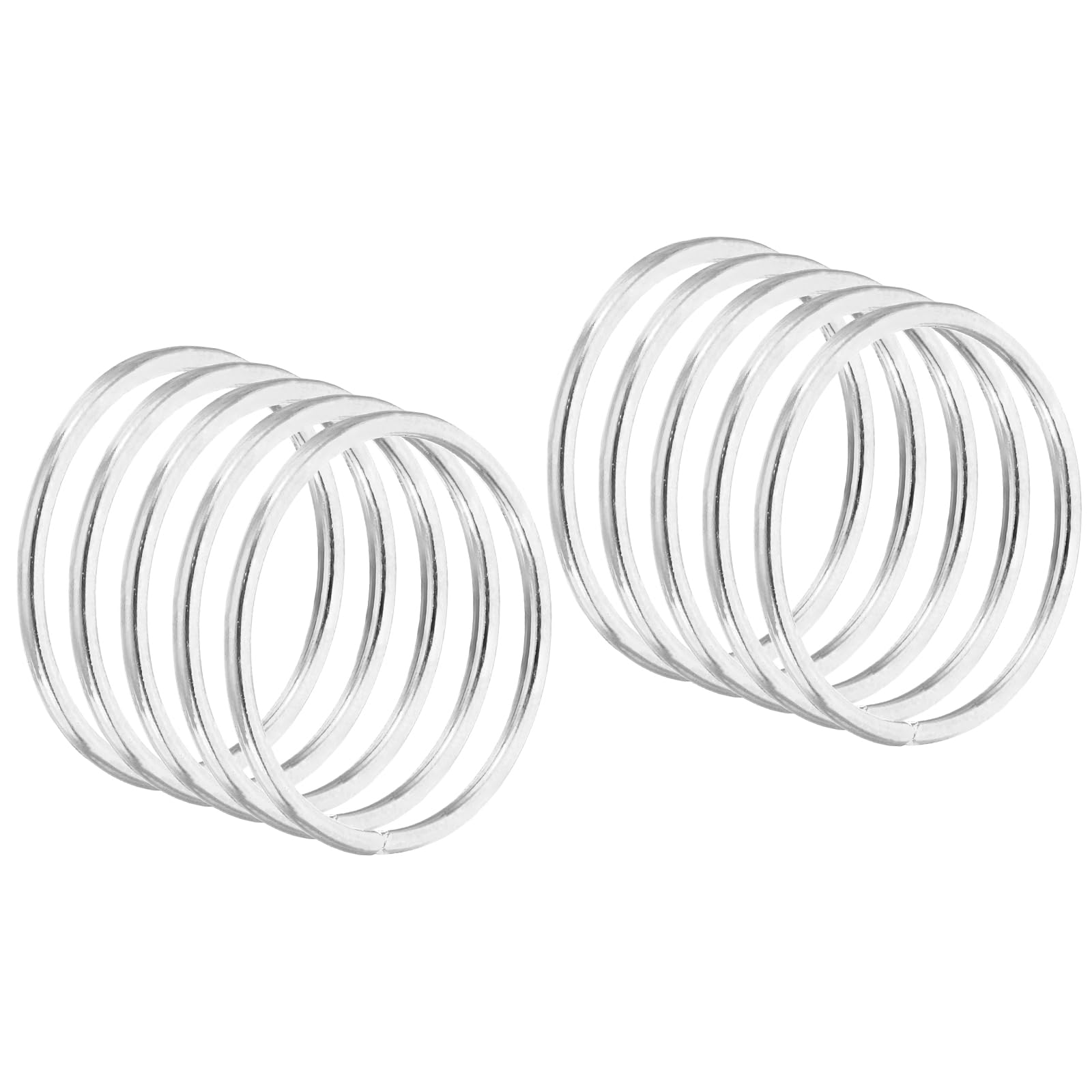 PATIKIL 1.8 Inch Dream Catcher Rings, 20 Pcs Metal Macrame Wreath Floral Round Ring Hoop for Christmas Decor Home Car DIY Craft Wedding Wall Hanging Decorations, Silver