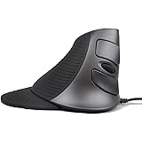 J-Tech Digital Scroll Endurance Wired Mouse Ergonomic Vertical USB Mouse with Adjustable Sensitivity (600/1000/1600 DPI…