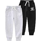 JARMAKO Boys Fleece Sweatpants, 3-Pack Jogger Pants for 4-8 Years