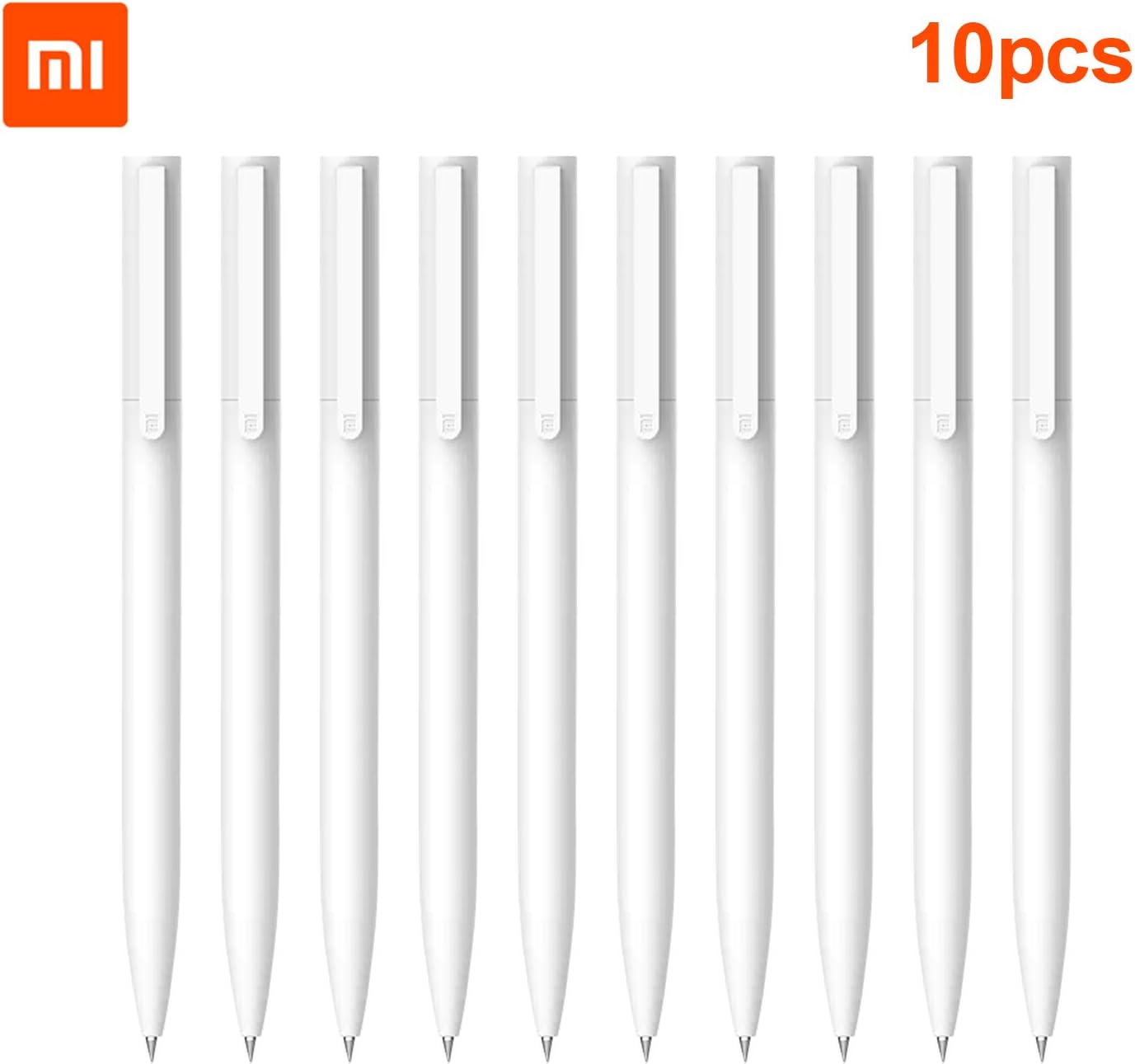 Entweg Gel Pens,Retractable Gel Pens 0.5mm Black Ink Neutral Pen Gel Ink Pen Quick Dry Writing Pen Stationary Supplies for Office School Students Adults, Pack of 10