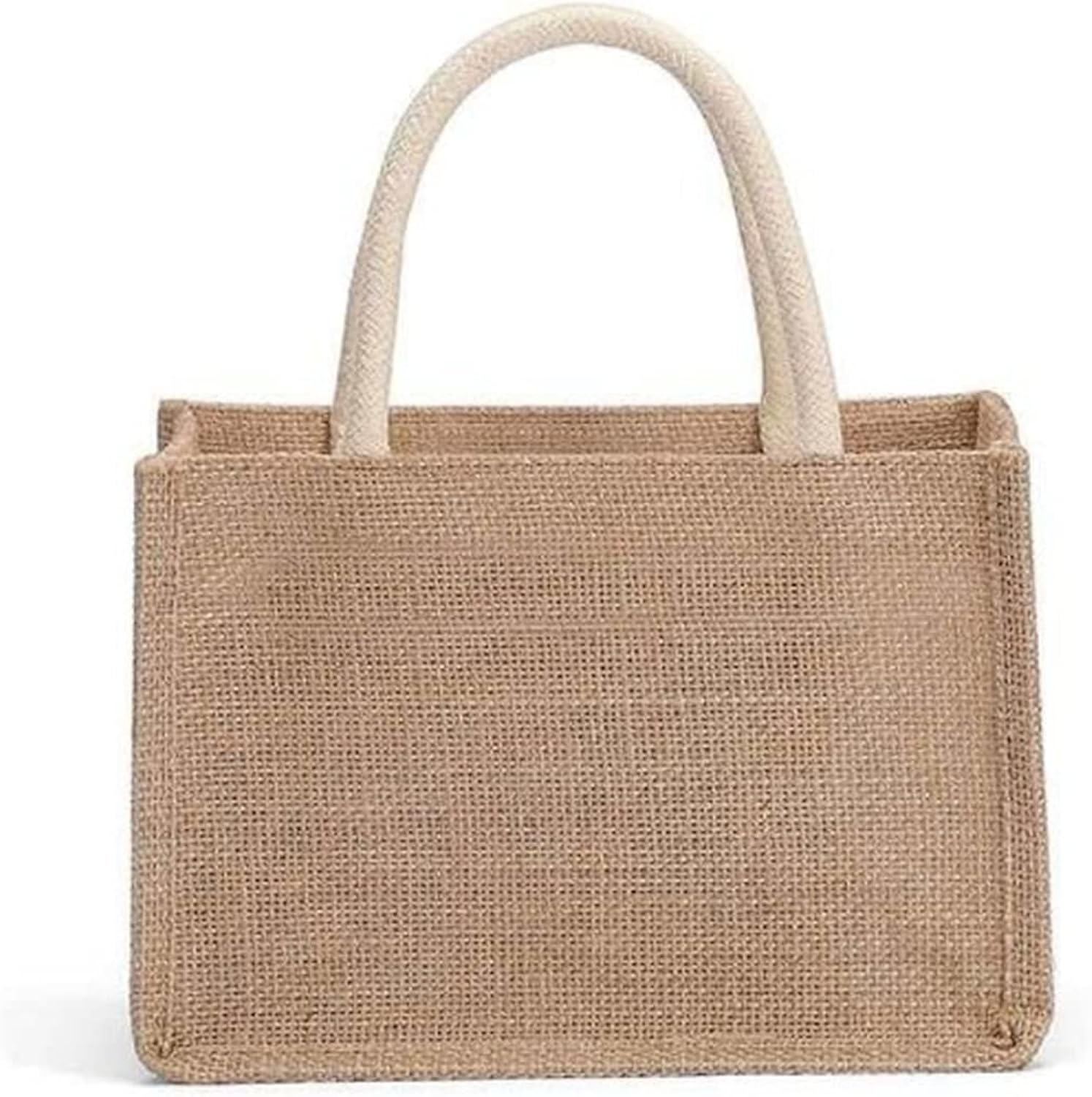 Jute Gift Bag, Vintage Linen Thick Canvas Bag, Reusable Linen Shopping