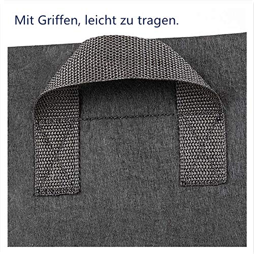 Pflanztasche 5pcs 36L Vliesstoff Pflanzsack groß 60x30x20cm Pflanzkübel Rechteckig Pflanze Wachsende Tasche mit Griffe… – Bild 6
