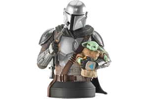 DIAMOND SELECT TOYS Star Wars: The Mandalorian with Grogu 1:6 Scale Previews Exclusive Bust, Multicolor,6 inches,DEC219397