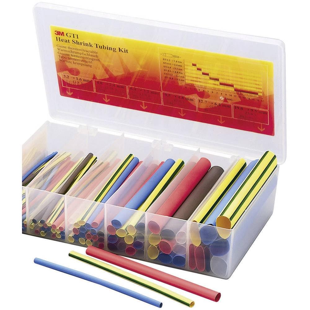 3 M Gtiboxs GTI Heat Shrink Shrinking Hose Assembly Box 1.6 mm to 19 mm, 150 mm, black