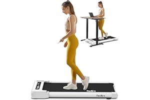 Redliro Walking Pad Treadmill Under Desk, Portable Mini Treadmill with Remote Control, 265lbs Max Weight, Installation-Free Jogging Machine for Home/Office