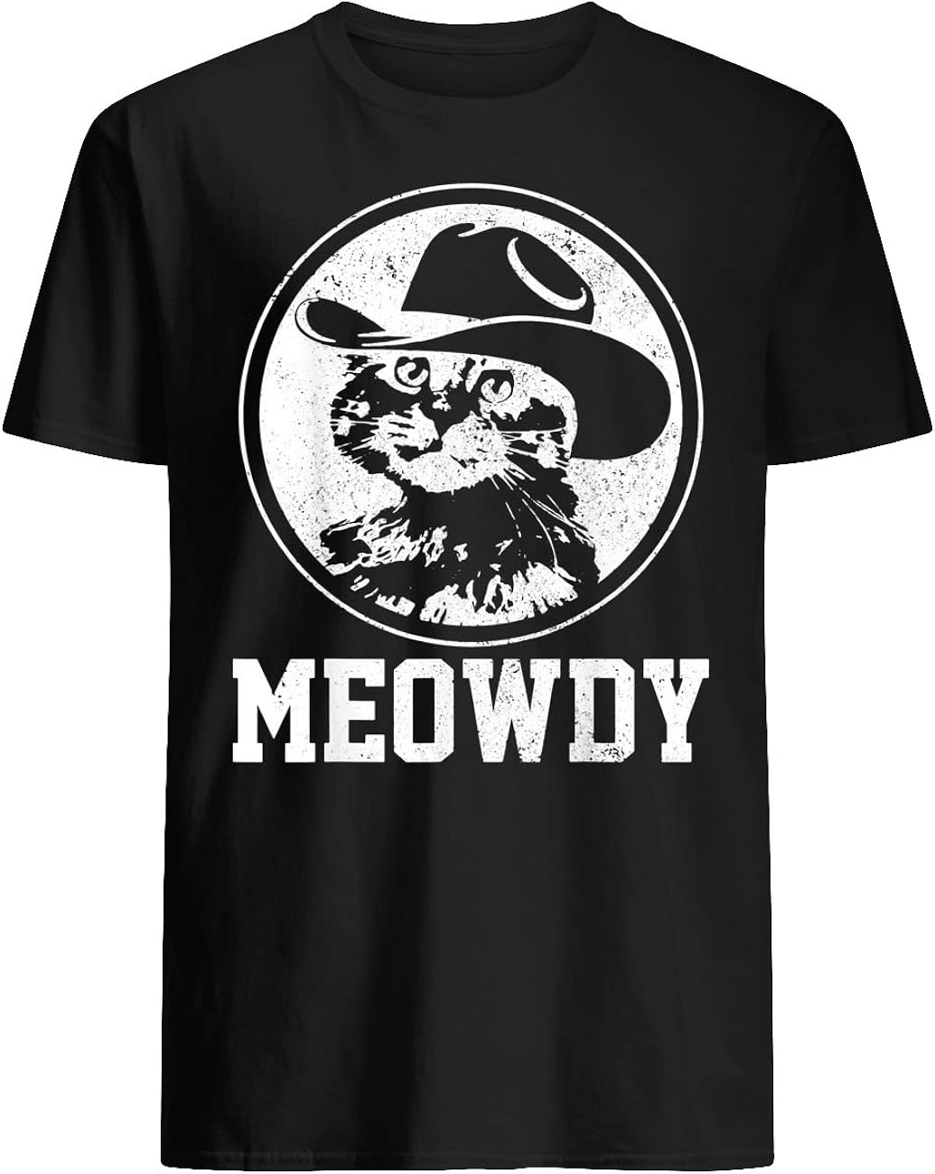 Official Meowdy T-Shirt: Amazon.co.uk: Clothing