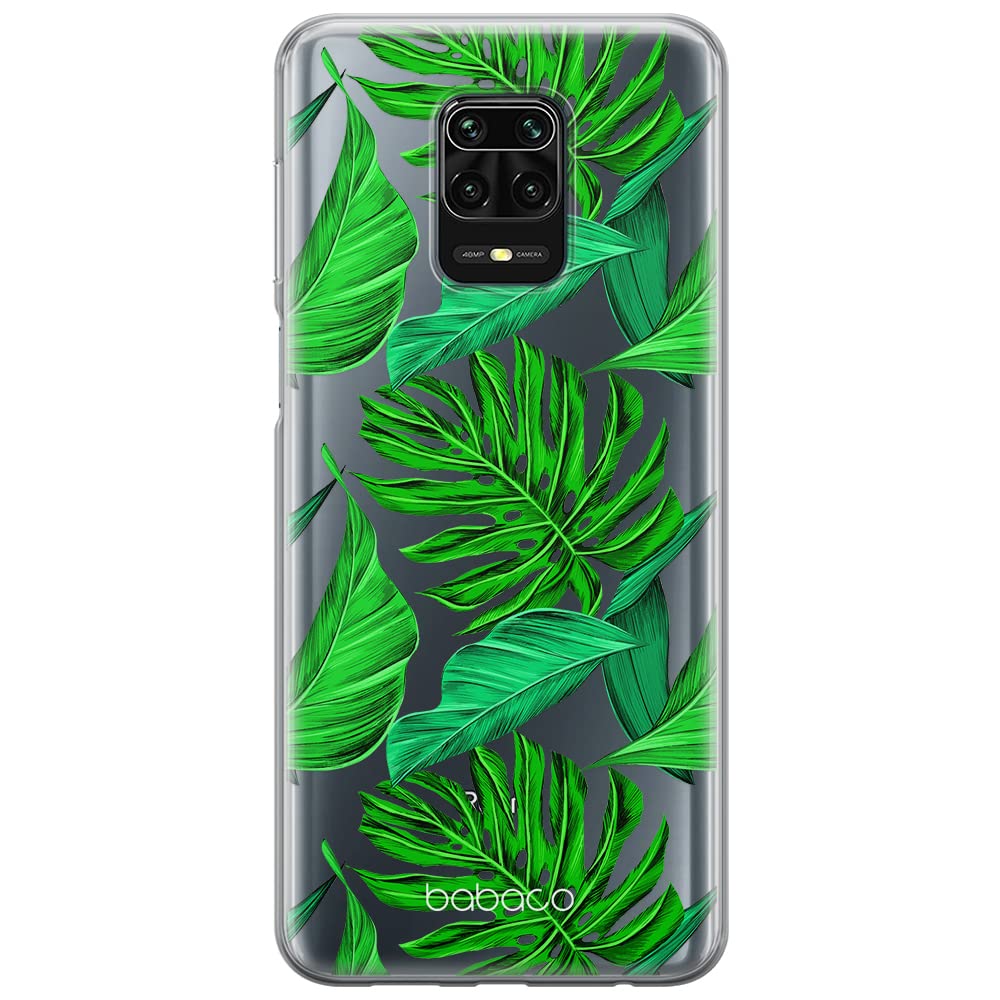 Babaco ERT GROUP mobile phone case for Xiaomi REDMI NOTE 9 PRO/ 9S original and officially Licensed pattern Plants 006 optimally adapted to the shape of the mobile phone, partially transparent