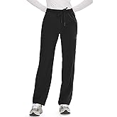 COZYFIT Straight Leg Scrub Pants for Women, Drawstring Soft Stretch, Anti-Wrinkle Women's Scrub Pants with 6 Pockets