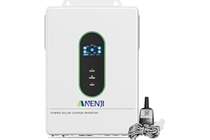 Aninerel 12000W Hybrid Solar Inverter 48V DC to 120V/240V AC Split Phase, Pure Sine Wave, Built-in 2 MPPT Controller, Max. 220A Battery Charging, Support Parallel 6 Units, for Home On/Off-Grid systems