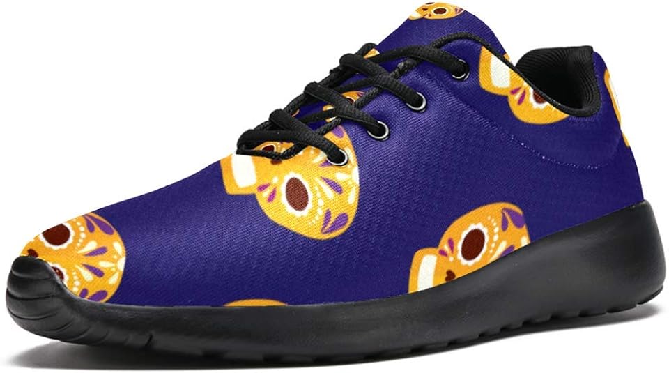 Lustige HerrenSneakers mit TotenkopfMotiv, leicht, bequem, lässig