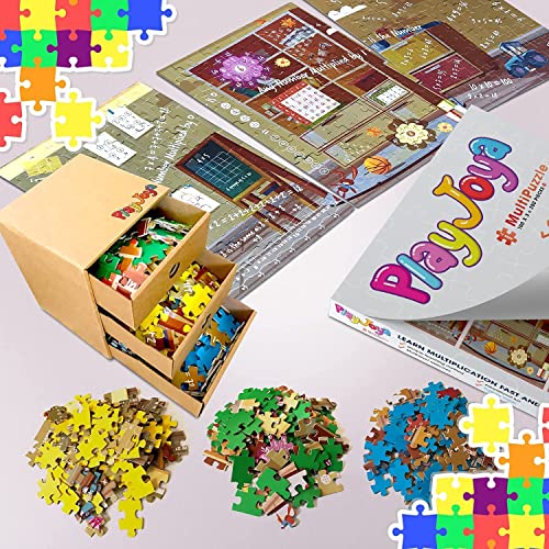 Jigsaw Puzzles for Kids Ages 48 Math Multiplication Game with Math