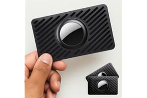 2-Pack Ultra-Thin Credit Card Size Tracker Holder, Hard Plastic Wallet Insert Protective Case Compatible with Apple AirTag (B