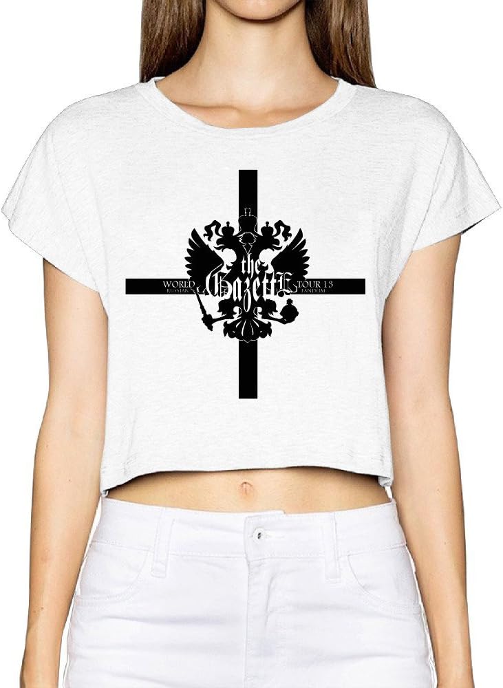 The GazettE Visual Kei Rock Band Woman Bare Midriff Crop Top