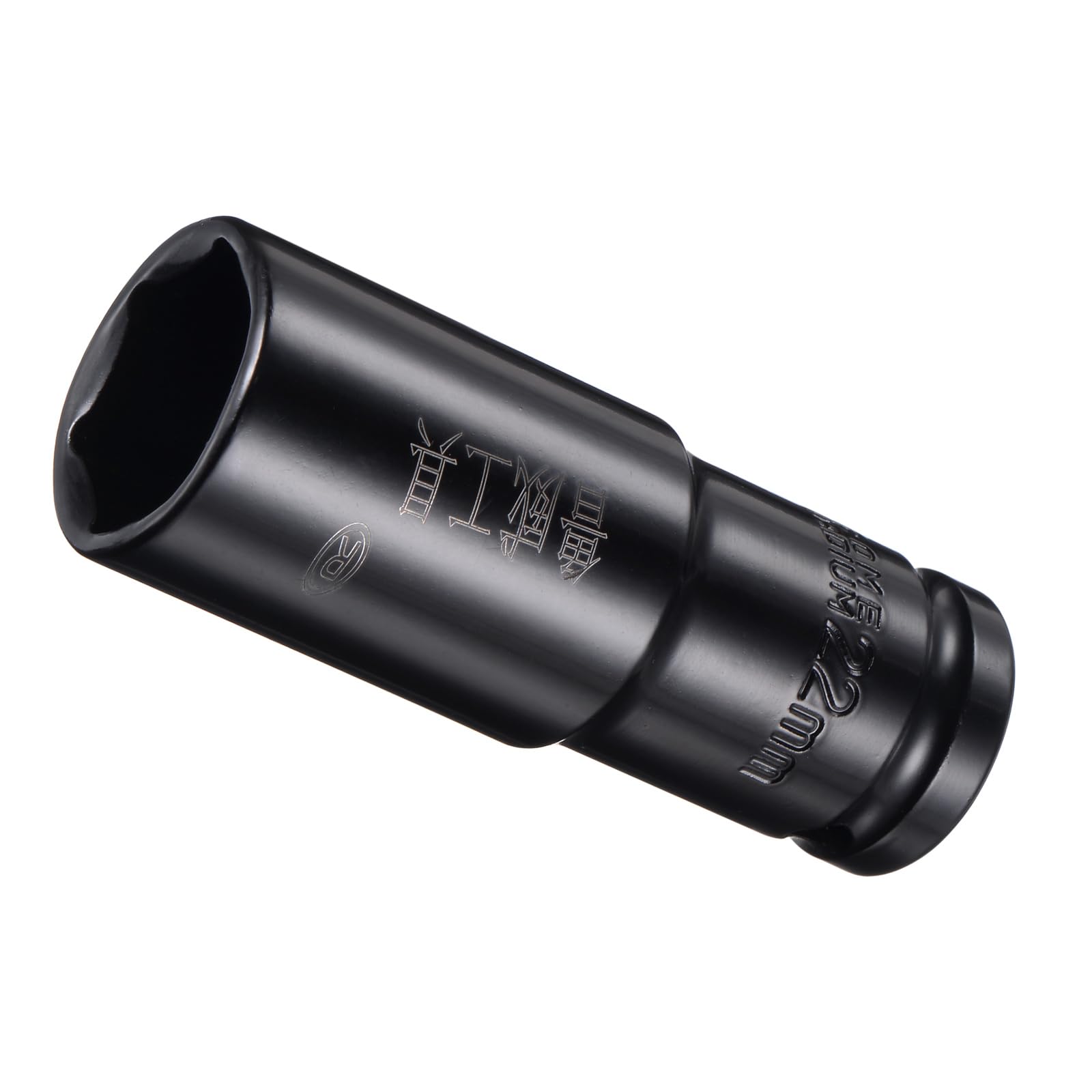 CoCud Deep Impact Socket, 1/2" Drive 22mm Socket, CR-V Steel Rounded Corner Design 6-Point Deep Impact Socket - (Applications: for Screw Installation and Removal) — image 1
