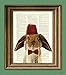 BUNNY RABBIT Art Print with Lop Rabbit with tassled FEZ and a bow tie illustration beautifully upcycled dictionary page book art print