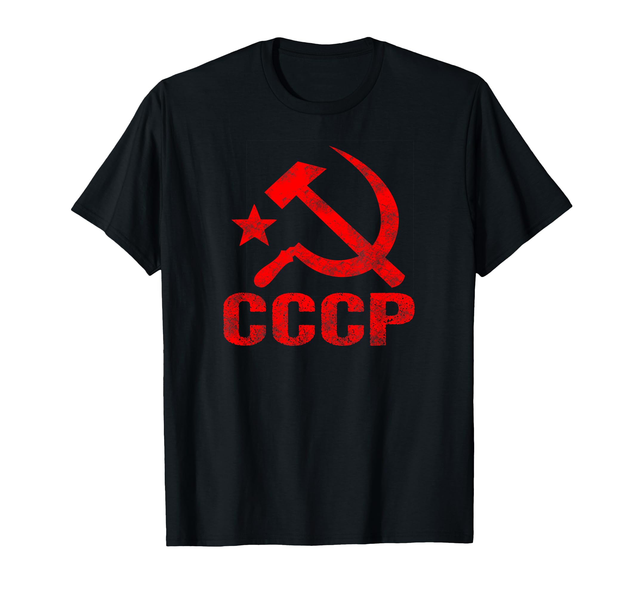 CCCP Hammer and Sickle Communist Soviet Russia Fan T-Shirt