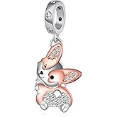 qielizhu Cute Dog Charms for Women 925 Sterling Silver Pug/Yorkie/Corgi/French Bulldog/Poodle/Husky Charms for Bracelets Cute Puppy Charm Beads for Jewelry Making