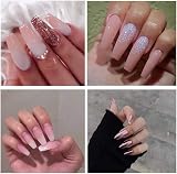 ILLUVA 500 Pieces False Nail Tips 10 Sizes Square Natural Acrylic Tips view 6
