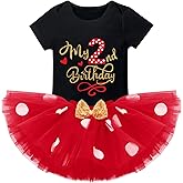 Kids Girls 3rd Birthday Outfit Cake Smash Shirt with Polka Dots Tutu Skirt Photo Shoot Clothes Set