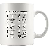 Improved Pain Scale Nurse Gifts For Women Men Nursing Student Graduation Nurse Practitioner Coworker Nurses Week Gifts Novelty Drinkware Ceramic Coffee Mug 11 oz
