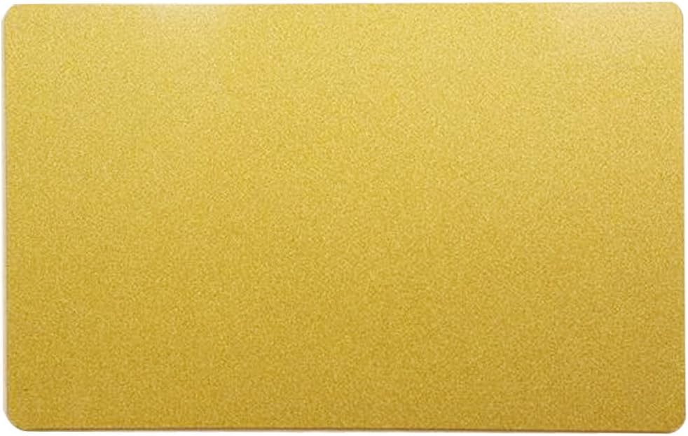 Ebamaz Aluminum Metal Business Cards for Sublimation Print 86X54X0.45mm Tablet Thick Pack of 10PCS (Pearl Gold, Blank)