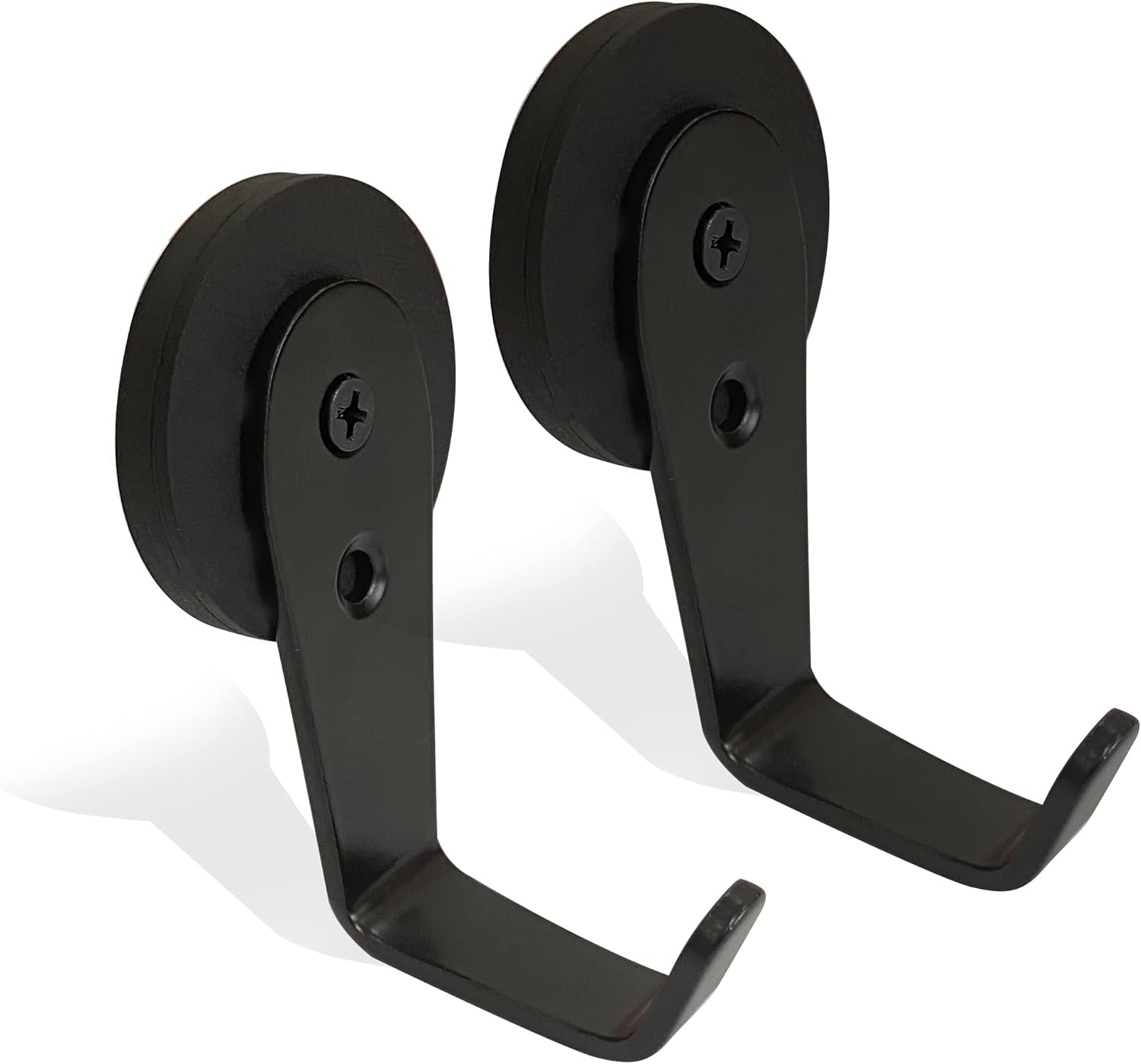 Wreath Hangers - TSUYA 2 Pack Magnetic Wreath Hanger, Holds Up to 13lbs Strong N52 Neodymium Magnetic Hooks for Towel Coat Umbrella Indoor Hanging, Garland Hook for Metal Front Door Wreath Hanger